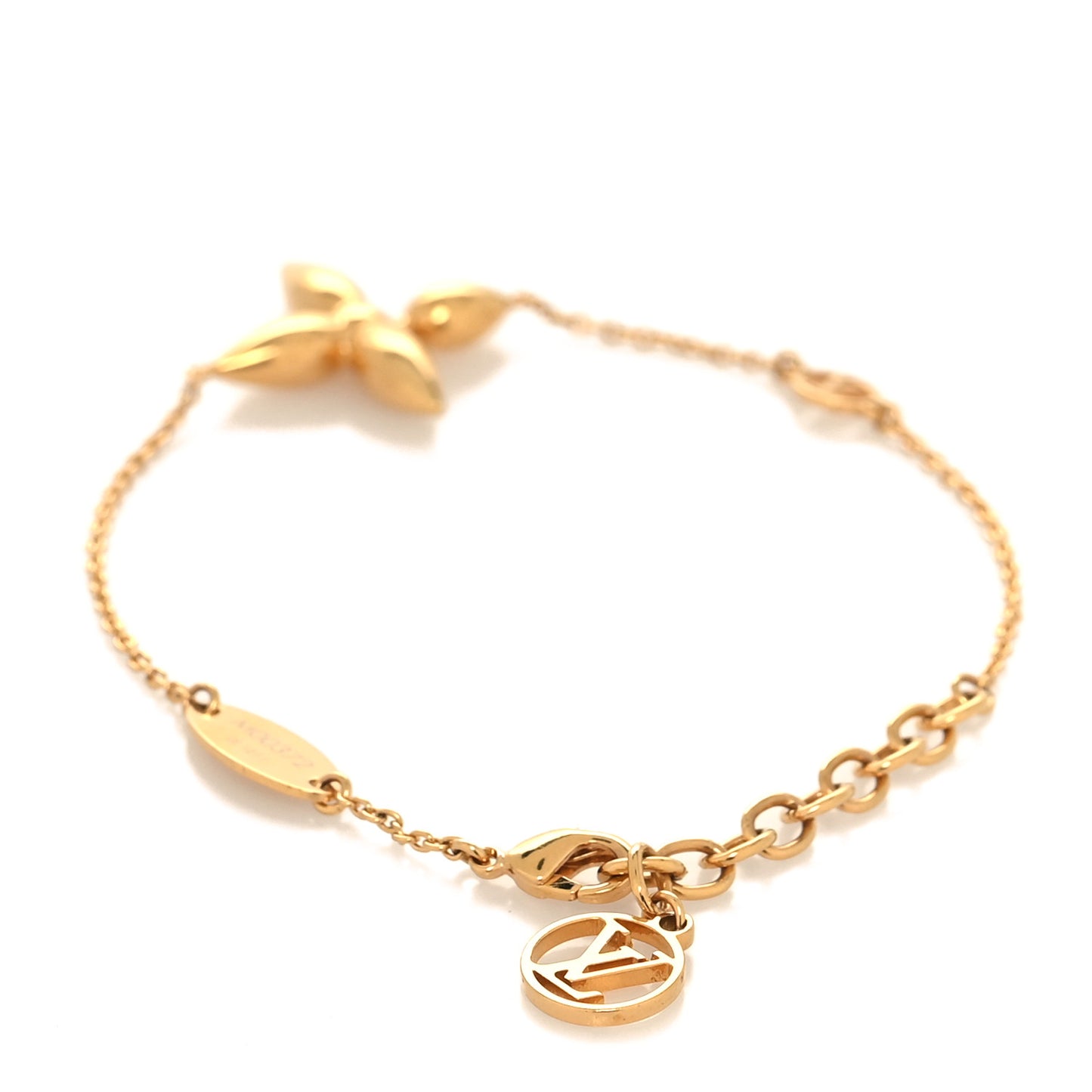 Metal Louisette Charm Bracelet Gold