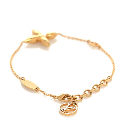 Louis Vuitton Metal Louisette Charm Bracelet Gold 3 of 6