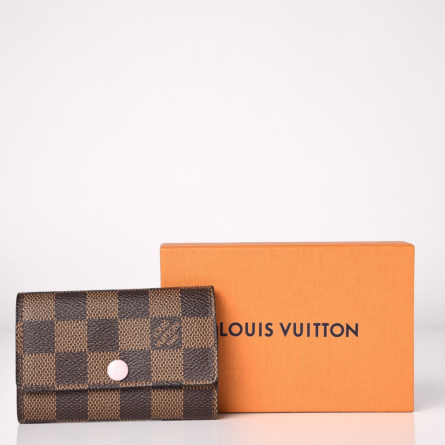 Louis Vuitton Damier Ebene Multicles 6 Key Holder Rose Ballerine 9 of 9