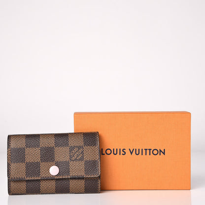 Louis Vuitton Damier Ebene Multicles 6 Key Holder Rose Ballerine 9 of 9