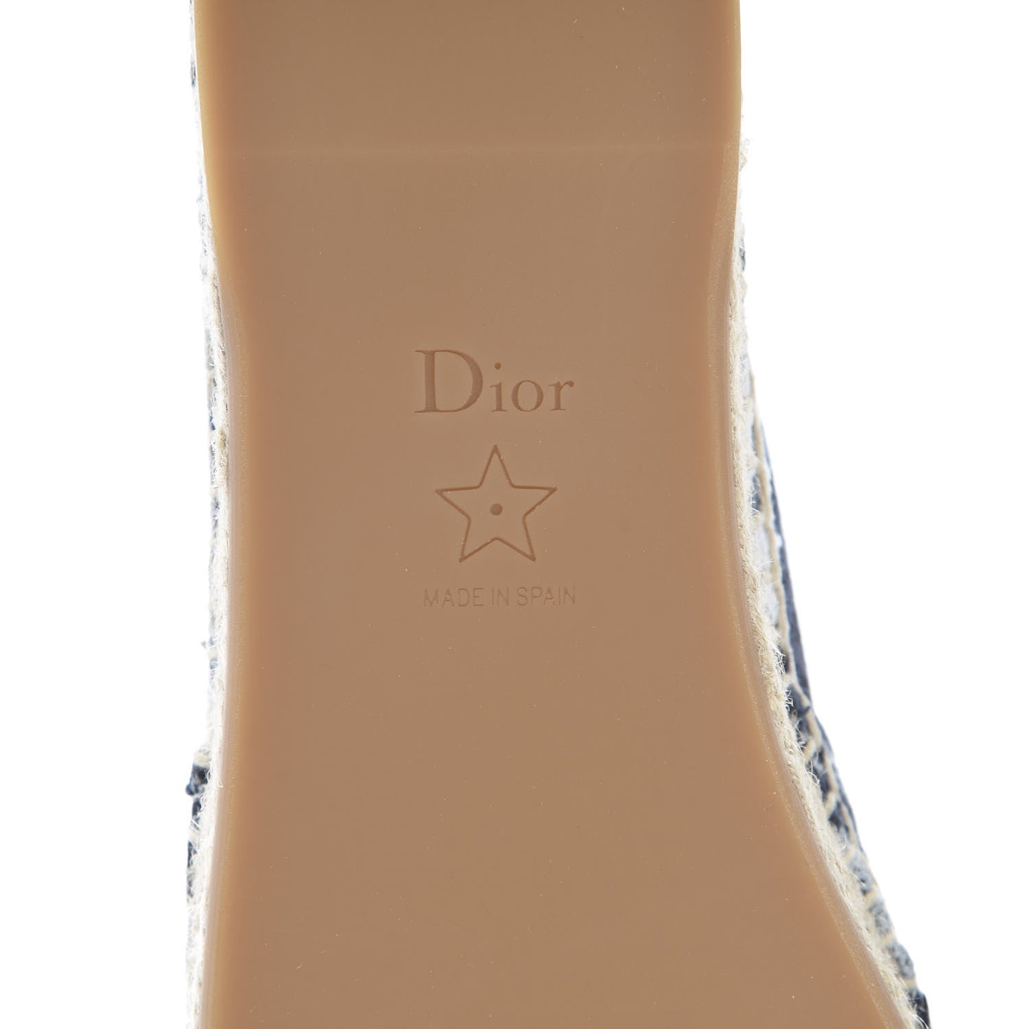 Christian Dior Canvas Tie and Dior Embroidered Granville 15mm Espadrilles 38 Denim 6 of 9