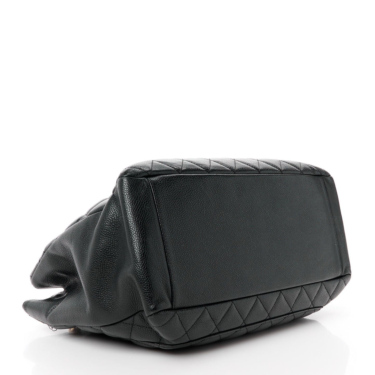 Caviar Quilted Grand Shopping Tote GST Black