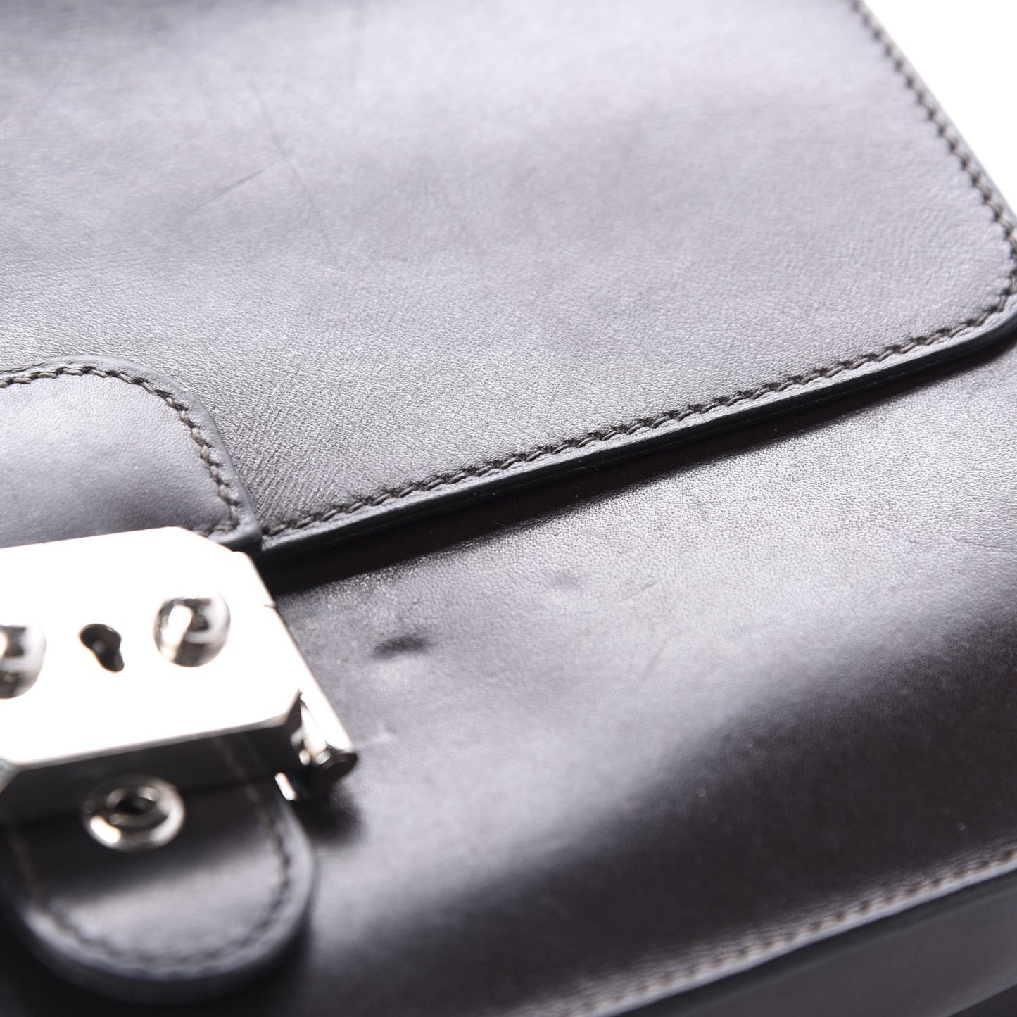 Box Jet Pochette Clutch Chocolate