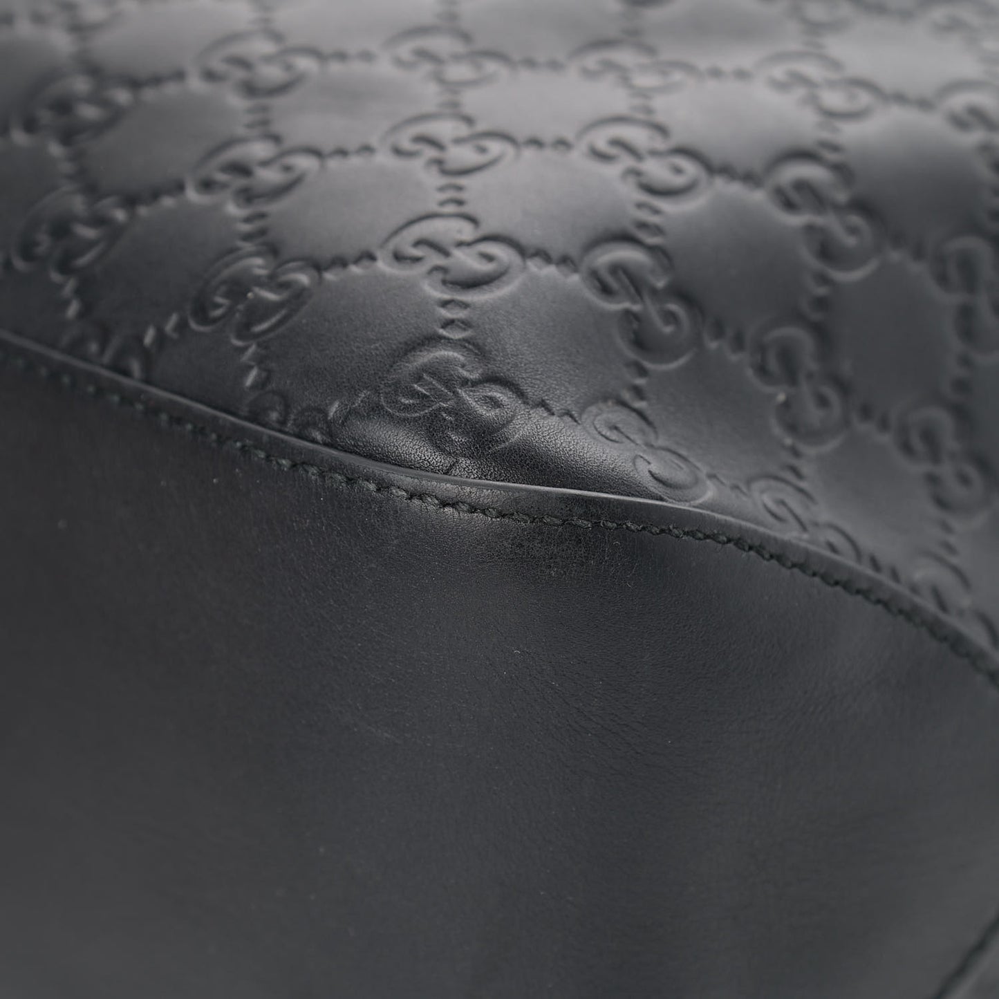 Guccissima Signature Large Linea A Hobo Black