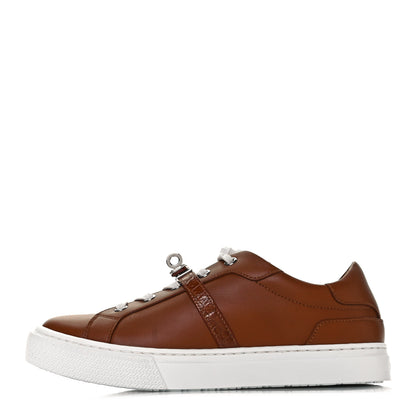 Hermes Calfskin Alligator Day Sneakers 36 Naturel 1 of 8