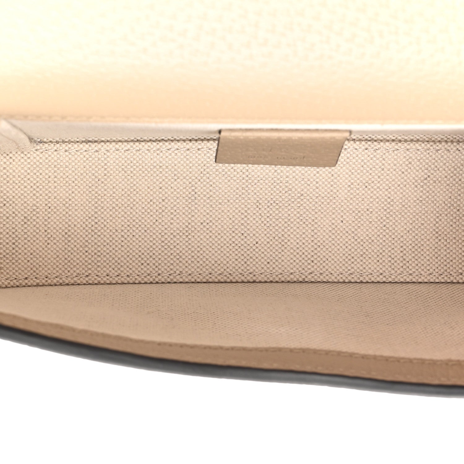 Gucci GG Supreme Monogram Textured Dollar Calfskin Mini Horsebit 1955 Shoulder Bag Beige Mystic White Oatmeal 5 of 16