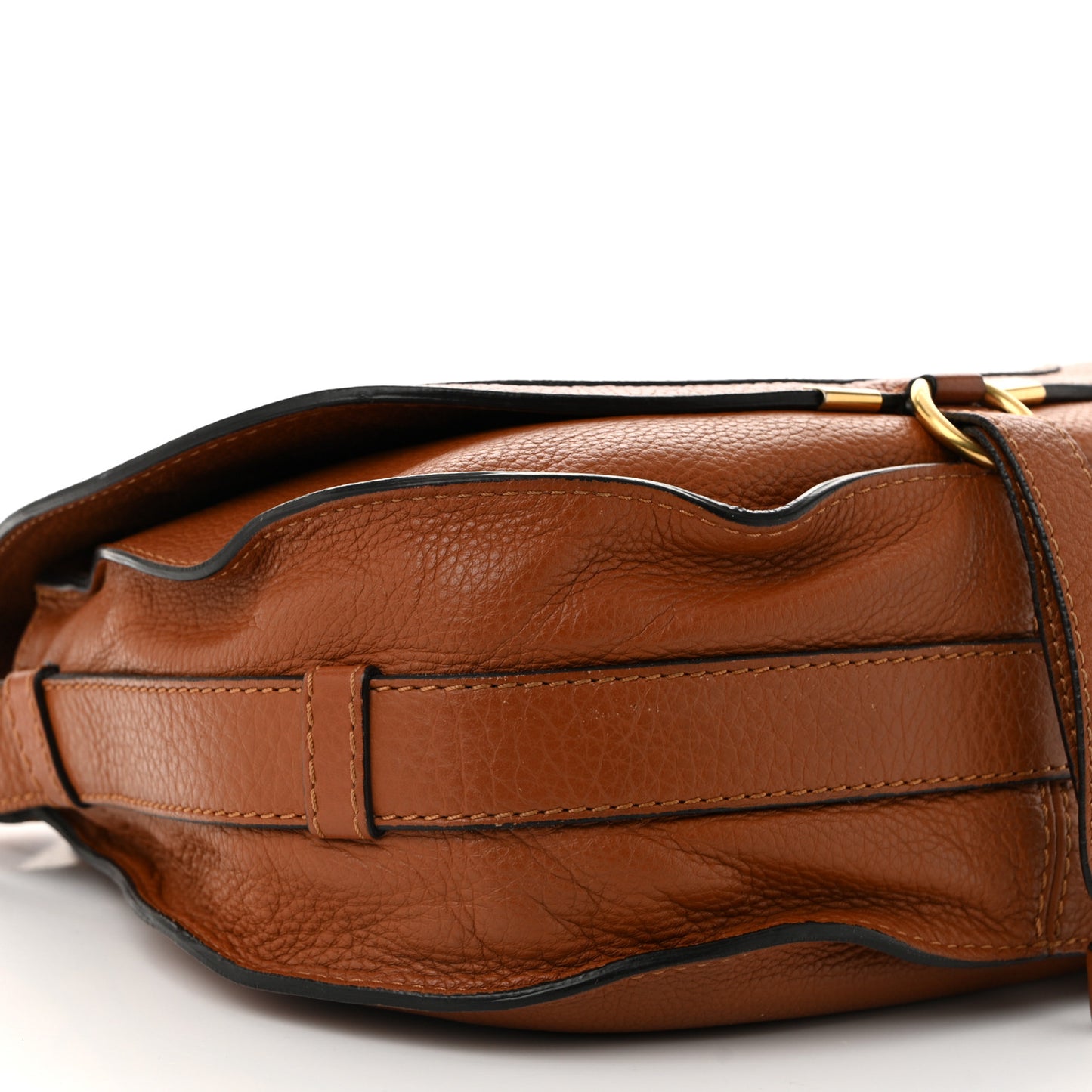 Calfskin Medium Marcie Round Crossbody Bag Tan