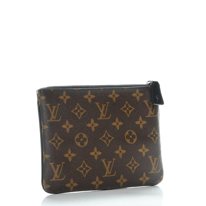 Louis Vuitton Monogram Stripes Pochette Plate PM 3 of 7
