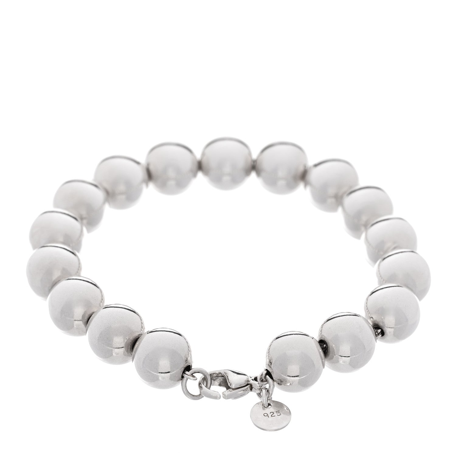 Tiffany Sterling Silver 10mm HardWear Ball Bracelet 2 of 4