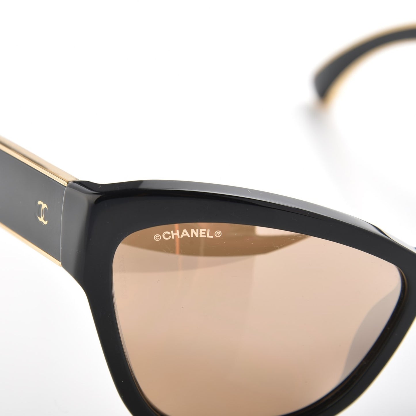 Acetate CC Cat Eye Sunglasses 5271 Black