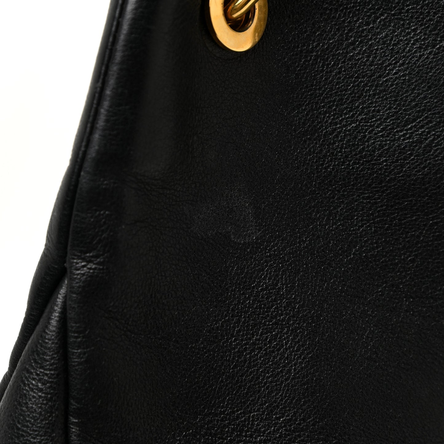 Calfskin Zipper Strap Hobo Black