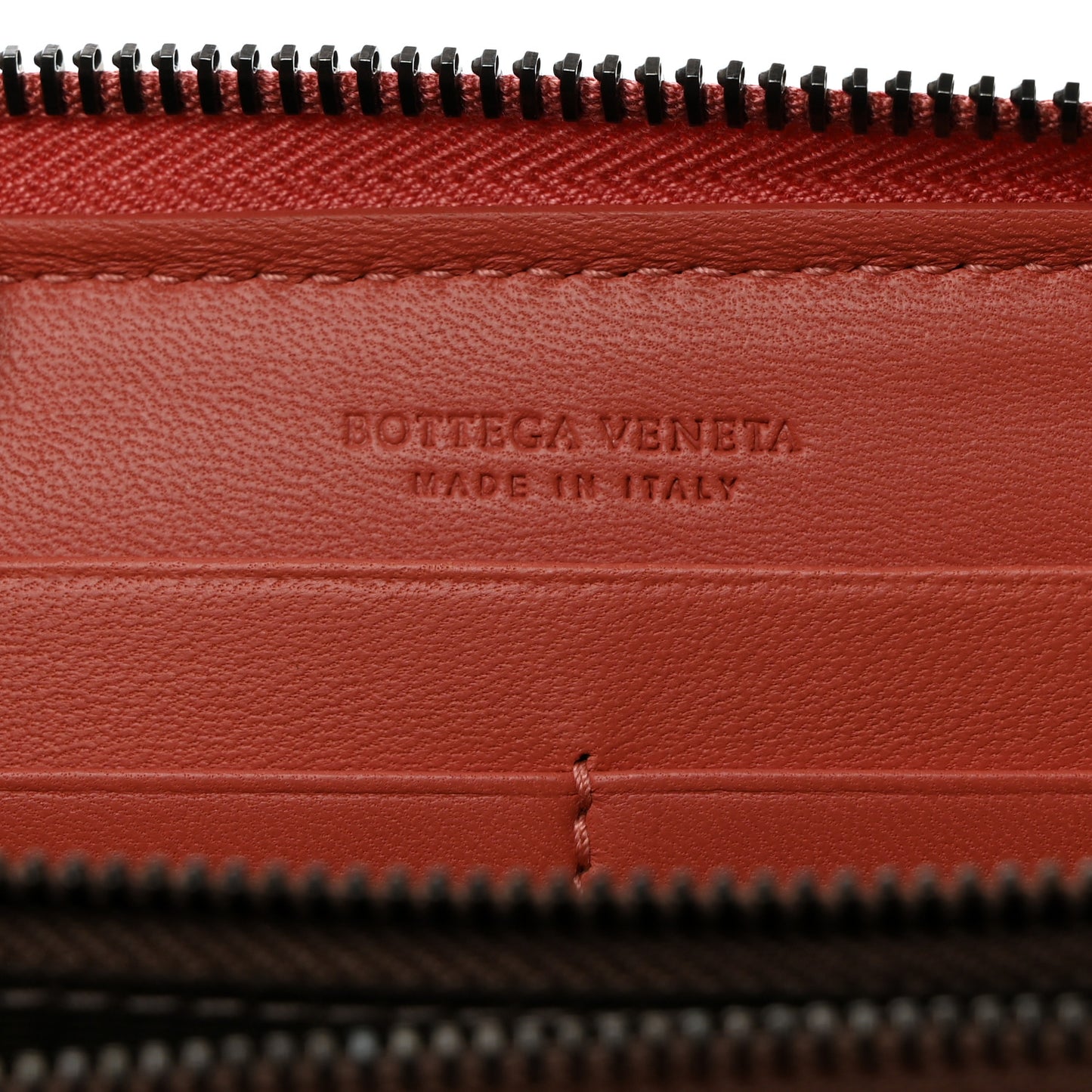 Nappa Intrecciato Zip Around Wallet Pompei