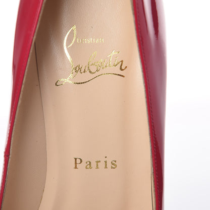 Christian Louboutin Patent Pigalle Plato 120 Pumps 38.5 Cherry 6 of 8