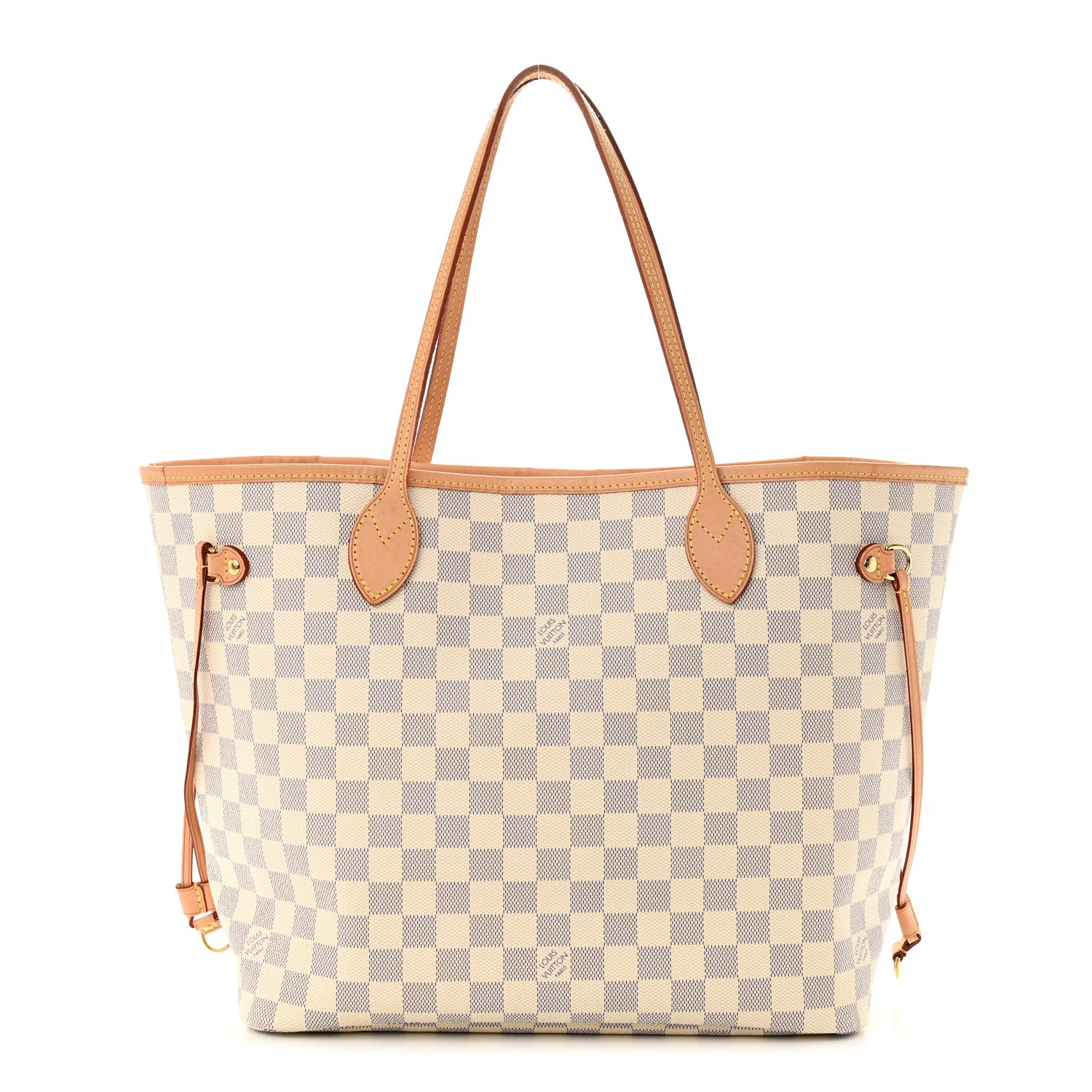 Louis Vuitton Damier Azur Neo Neverfull MM Rose Ballerine 1 of 10