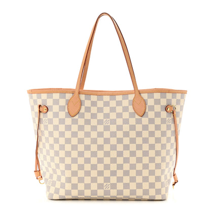 Louis Vuitton Damier Azur Neo Neverfull MM Rose Ballerine 1 of 10