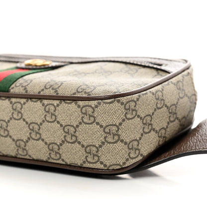 Gucci Soft GG Supreme Monogram Medium Ophidia Belt Bag Dark Brown 8 of 10