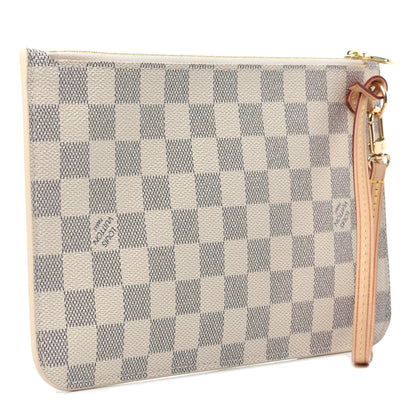 Louis Vuitton Damier Azur Neverfull MM GM Pochette 3 of 10