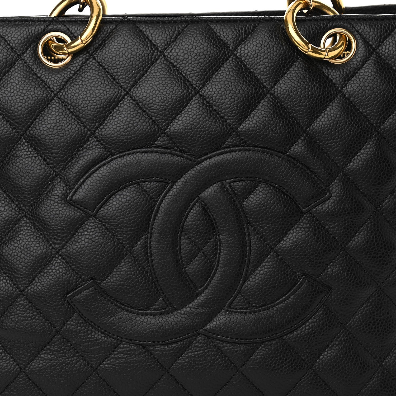 Chanel Caviar Quilted Grand Shopping Tote GST Black 8 of 10