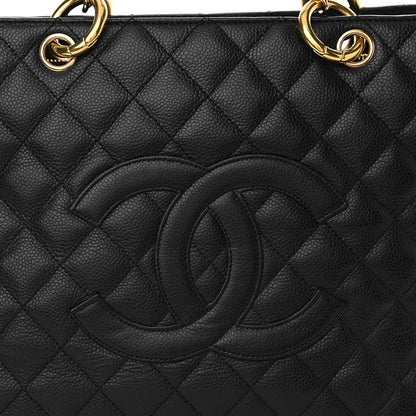 Chanel Caviar Quilted Grand Shopping Tote GST Black 8 of 10