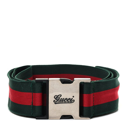 Gucci Nylon Web Belt 115 46 Green Red 1 of 3