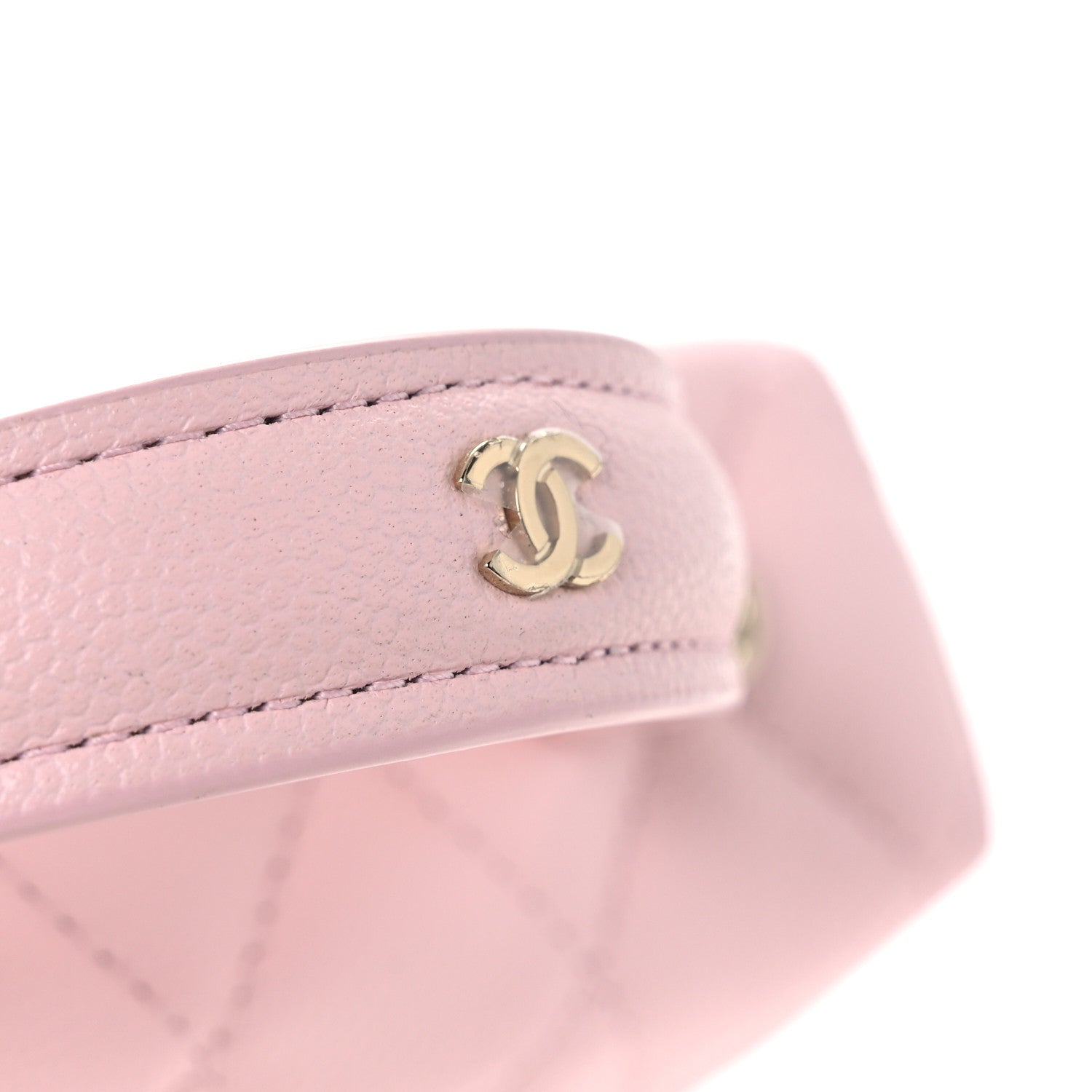 Chanel Caviar Quilted Top Handle Slim Vanity With Chain Light Pink 11 of 12