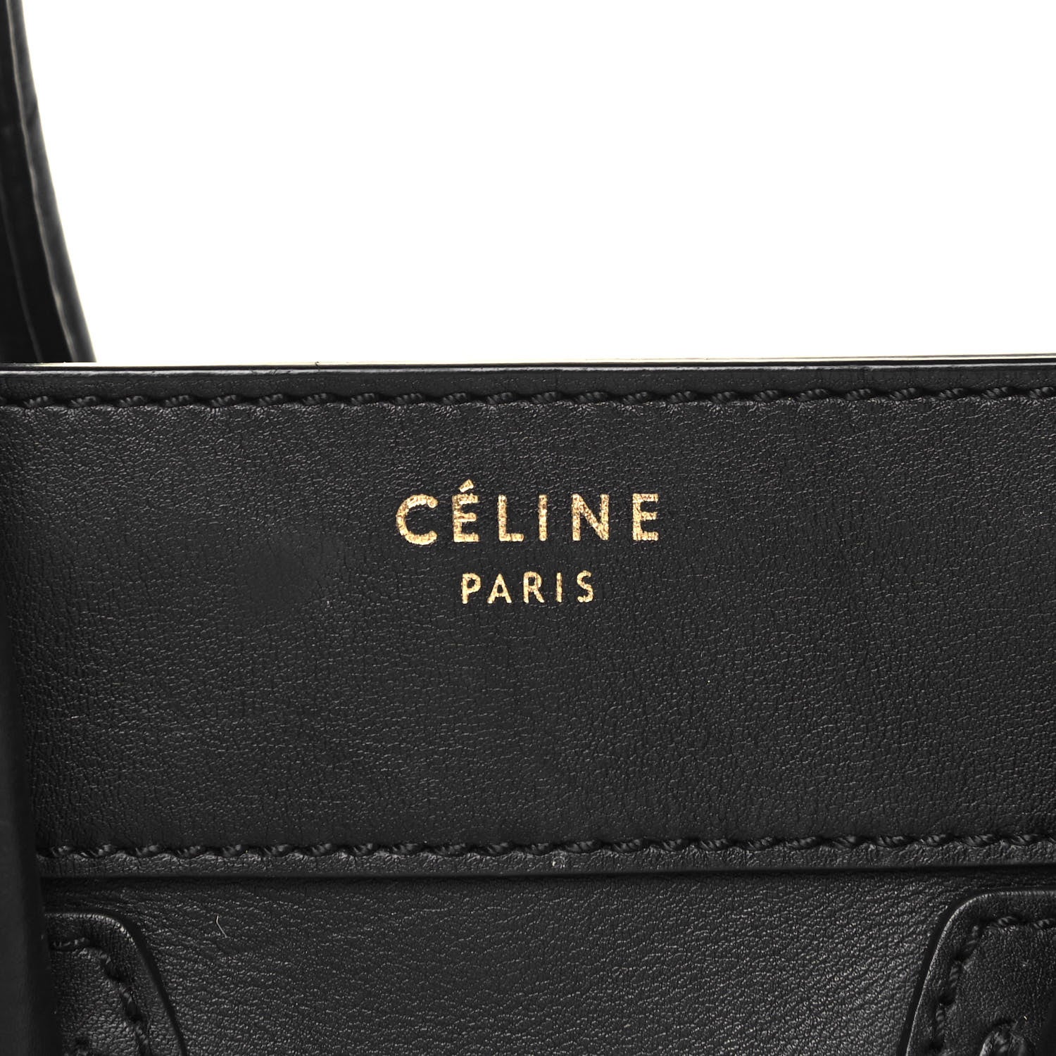 Celine Smooth Calfskin Micro Luggage Black 7 of 8