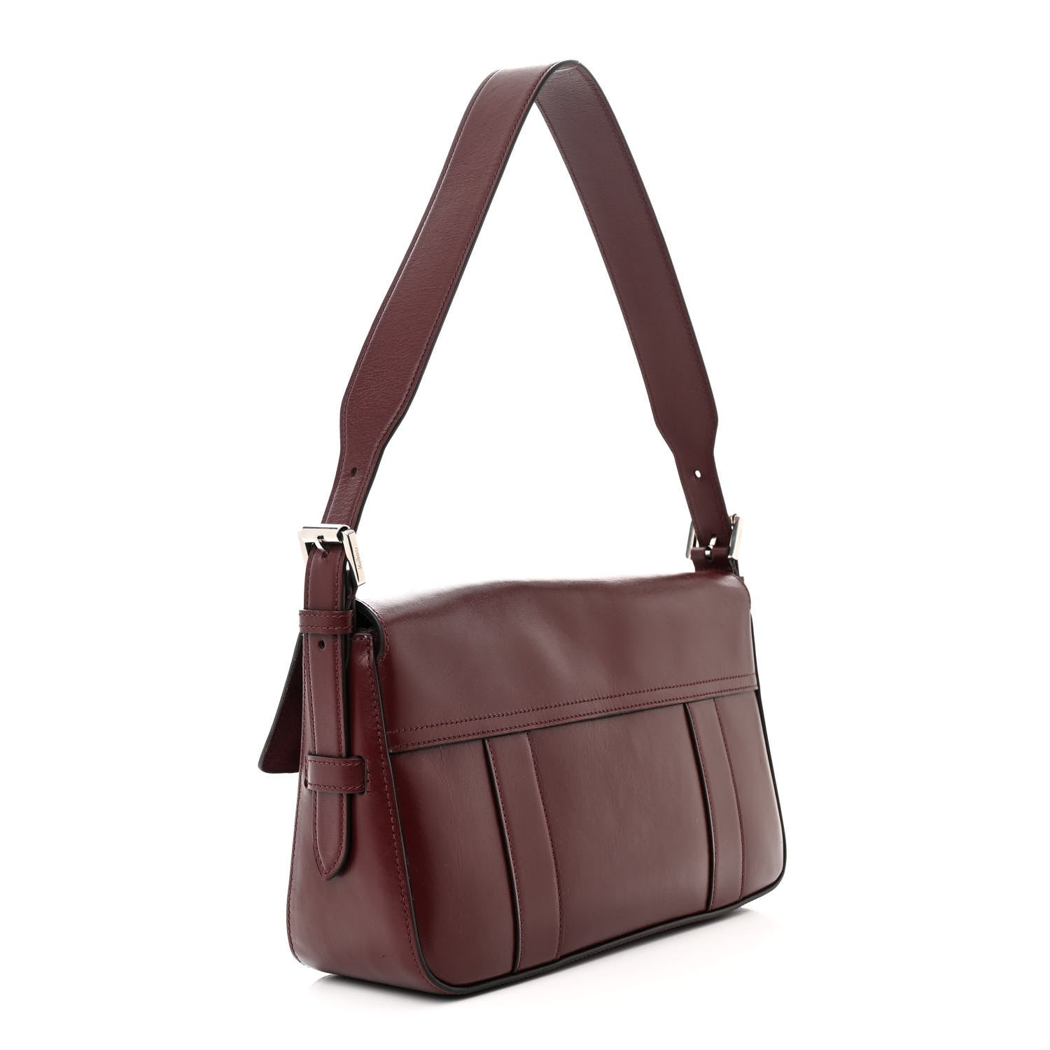 Mulberry Shiny Smooth Calfskin East West Bayswater Black Cherry 10 of 18