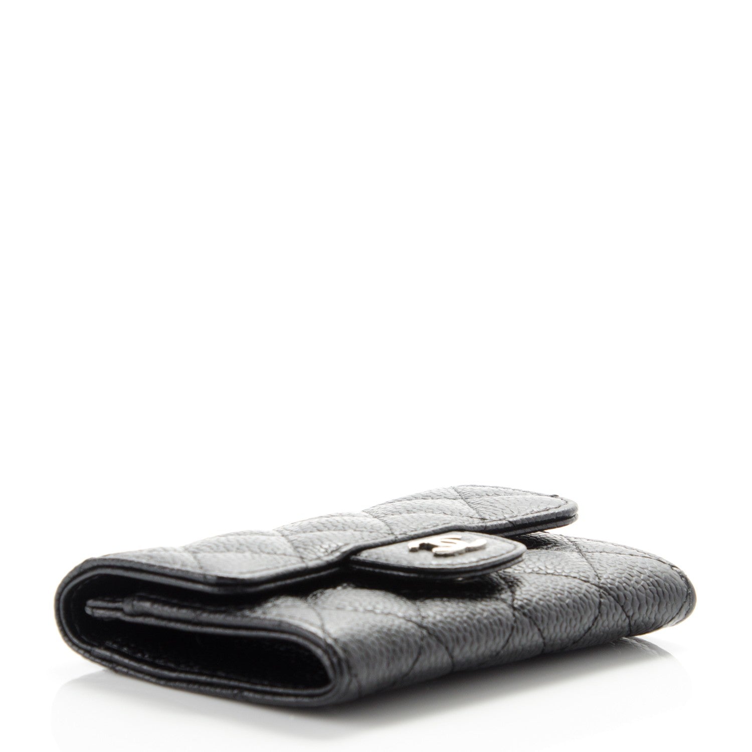 Chanel Caviar Quilted Flap Card Holder Black 4 of 8