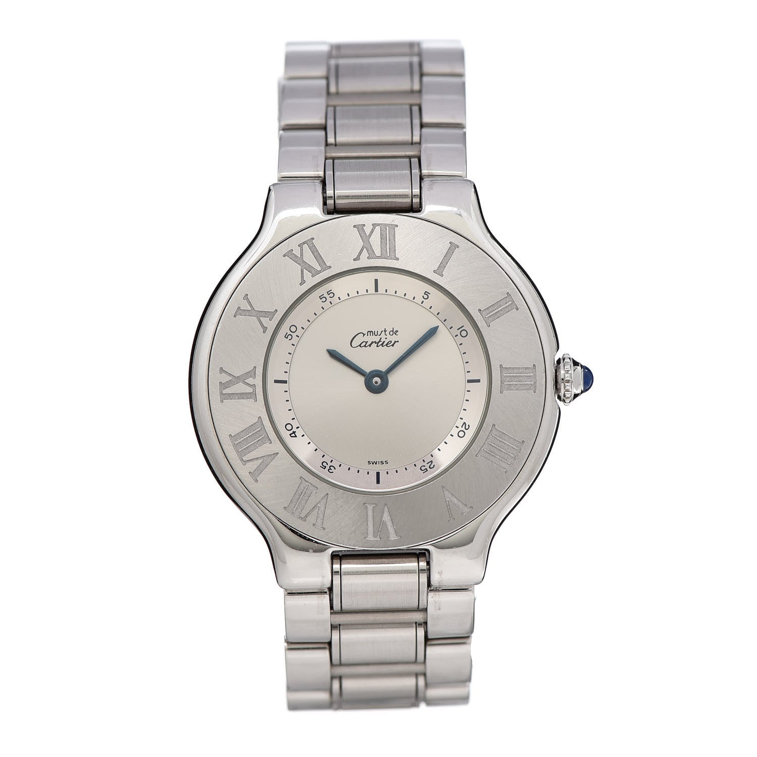 Cartier Stainless Steel 31mm Must De 21 Quartz Watch 1 of 8