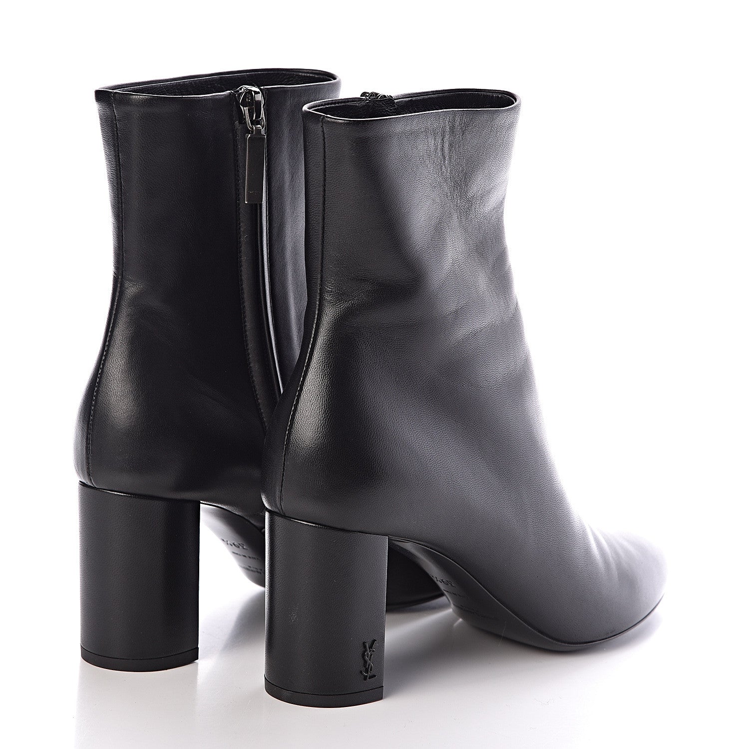 Saint Laurent Nappa Vendome Loulou Ankle Zip Boots 39.5 Black 4 of 7