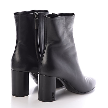 Saint Laurent Nappa Vendome Loulou Ankle Zip Boots 39.5 Black 4 of 7