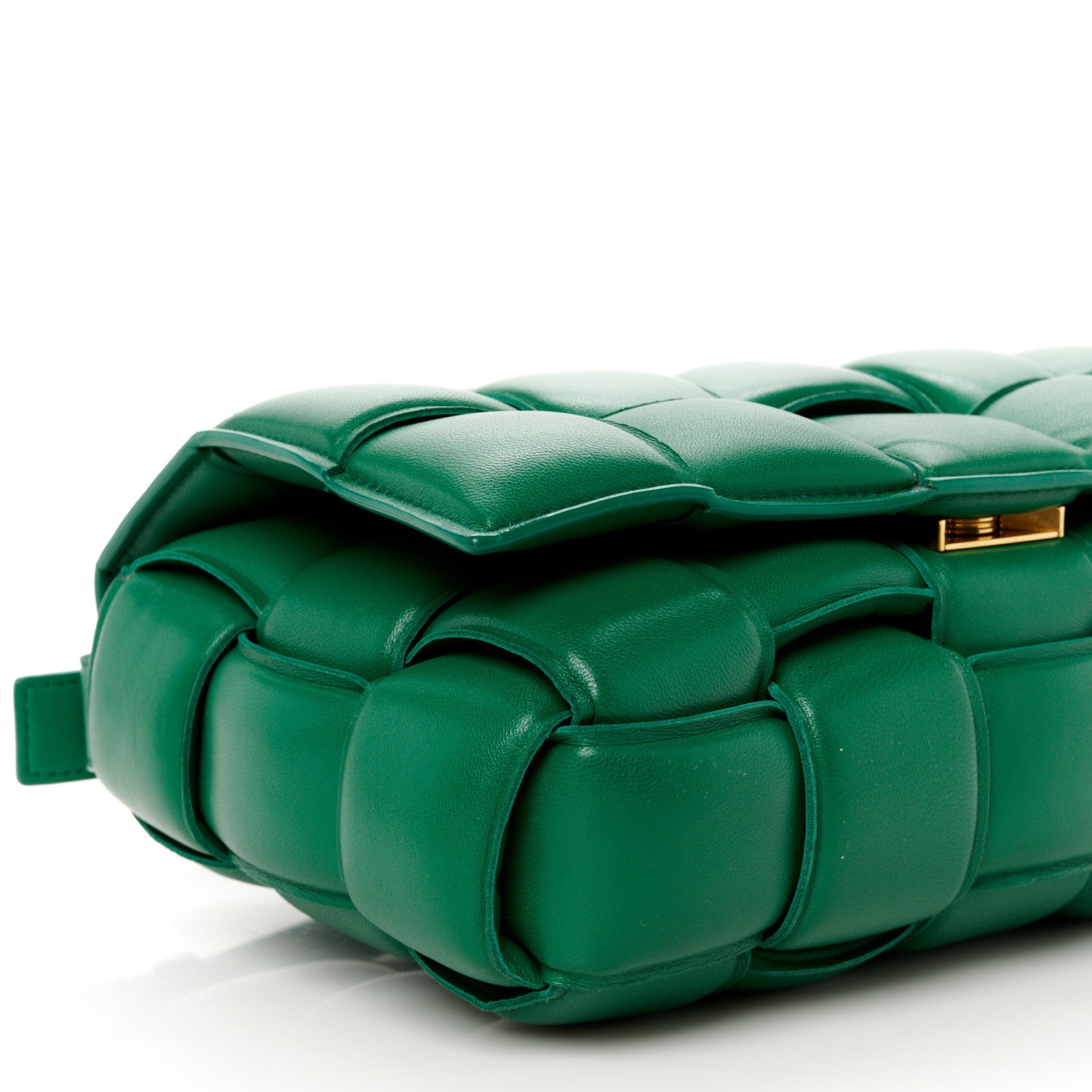Bottega Veneta Lambskin Maxi Intrecciato Padded Cassette Crossbody Bag Racing Green 11 of 13