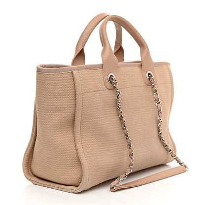 Chanel Mixed Fibers Small Deauville Tote Beige 4 of 14