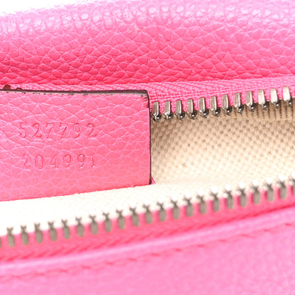 Gucci Grained Calfskin Small Logo Belt Bag Box Pink Green 8 of 11