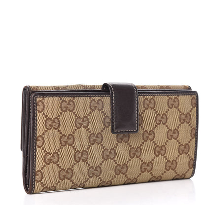 Gucci Monogram Indy Continental Wallet Dark Brown 3 of 11
