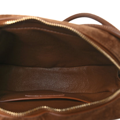 Saint Laurent Velvet Suede Le Monogramme Coeur Crossbody Brown 5 of 10