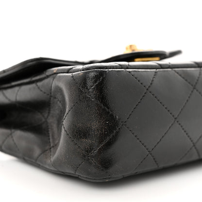 Chanel Lambskin Quilted Mini Kelly Flap Bag Black 9 of 15