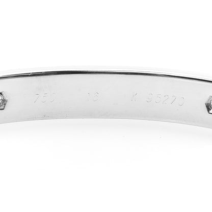 Cartier 18K White Gold 6 Diamond LOVE Bracelet 16 4 of 5