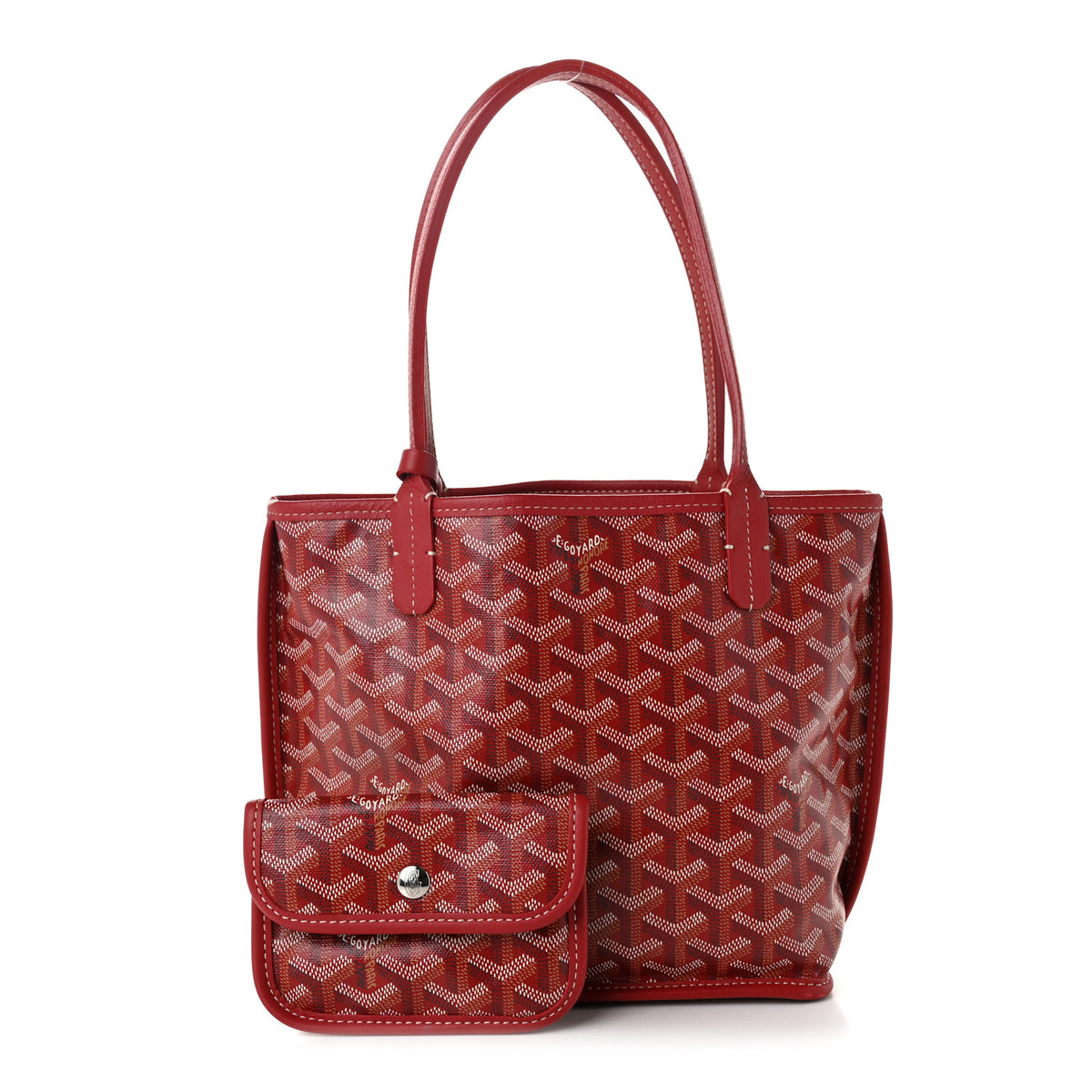 Goyardine Reversible Mini Anjou Red