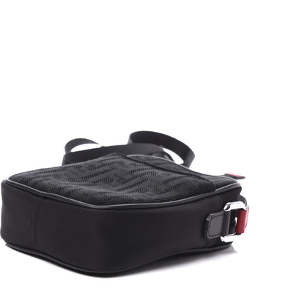 Fendi Neoprene Mesh Vitello Grace FF Small Messenger Black 6 of 9