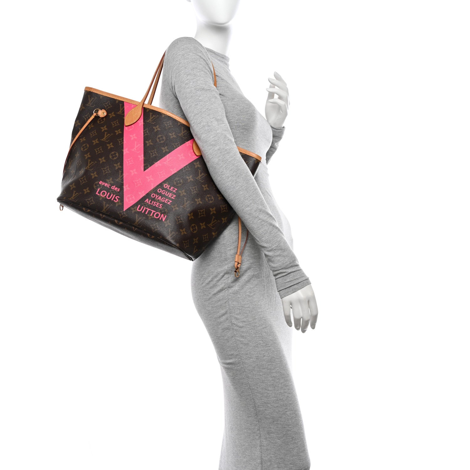 Louis Vuitton Monogram V Neverfull MM Grenade 2 of 9