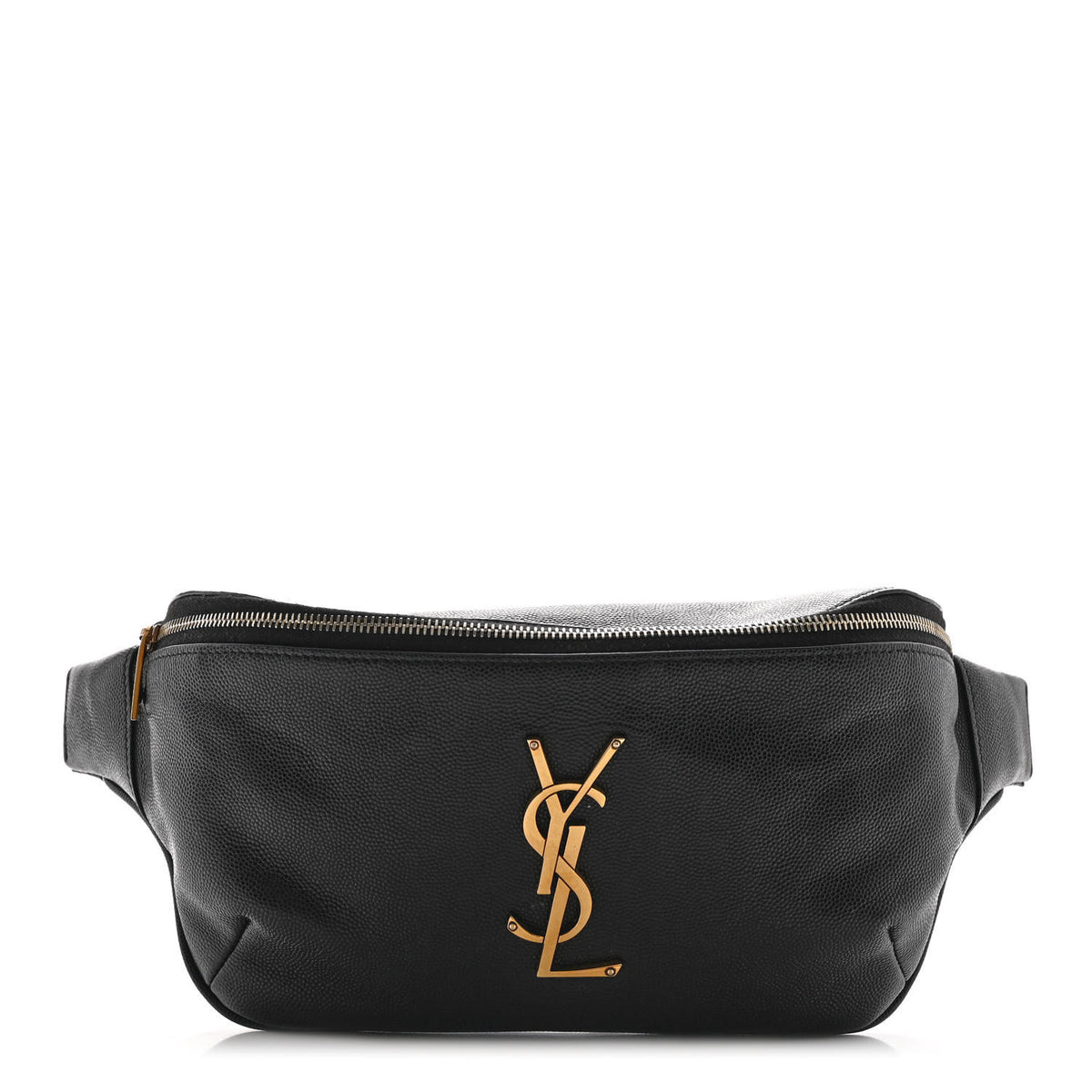 Saint Laurent Grain De Poudre Monogram Belt Bag Black 1 of 9