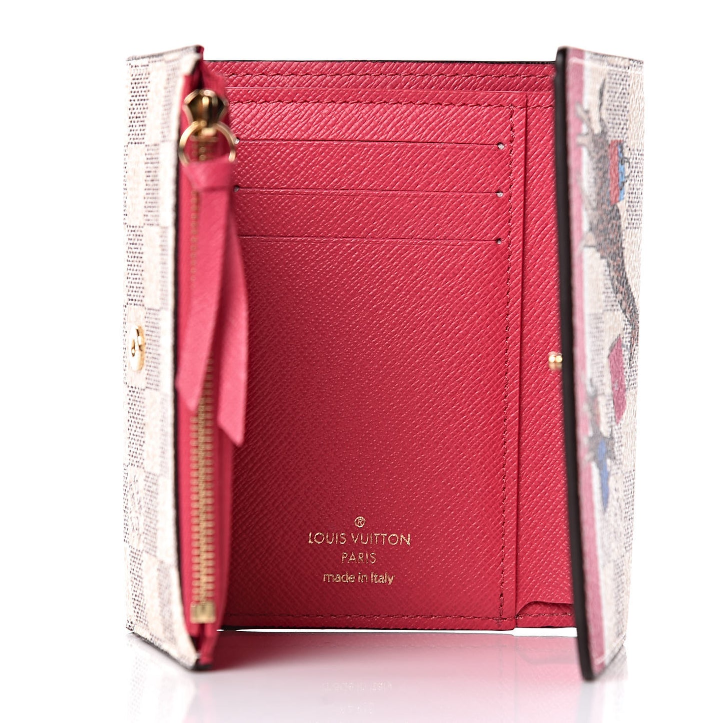 Damier Azur 2017 Christmas Animation Victorine Wallet