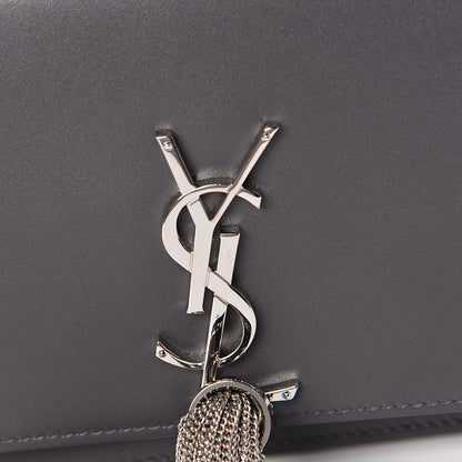 Saint Laurent Smooth Calfskin Classic Monogram Kate Tassel Chain Wallet Asphalt 10 of 10