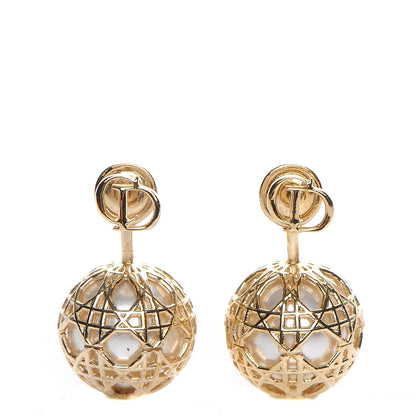 Christian Dior Pearl Secret Cannage Mise En Dior Tribales Earrings Gold 1 of 5