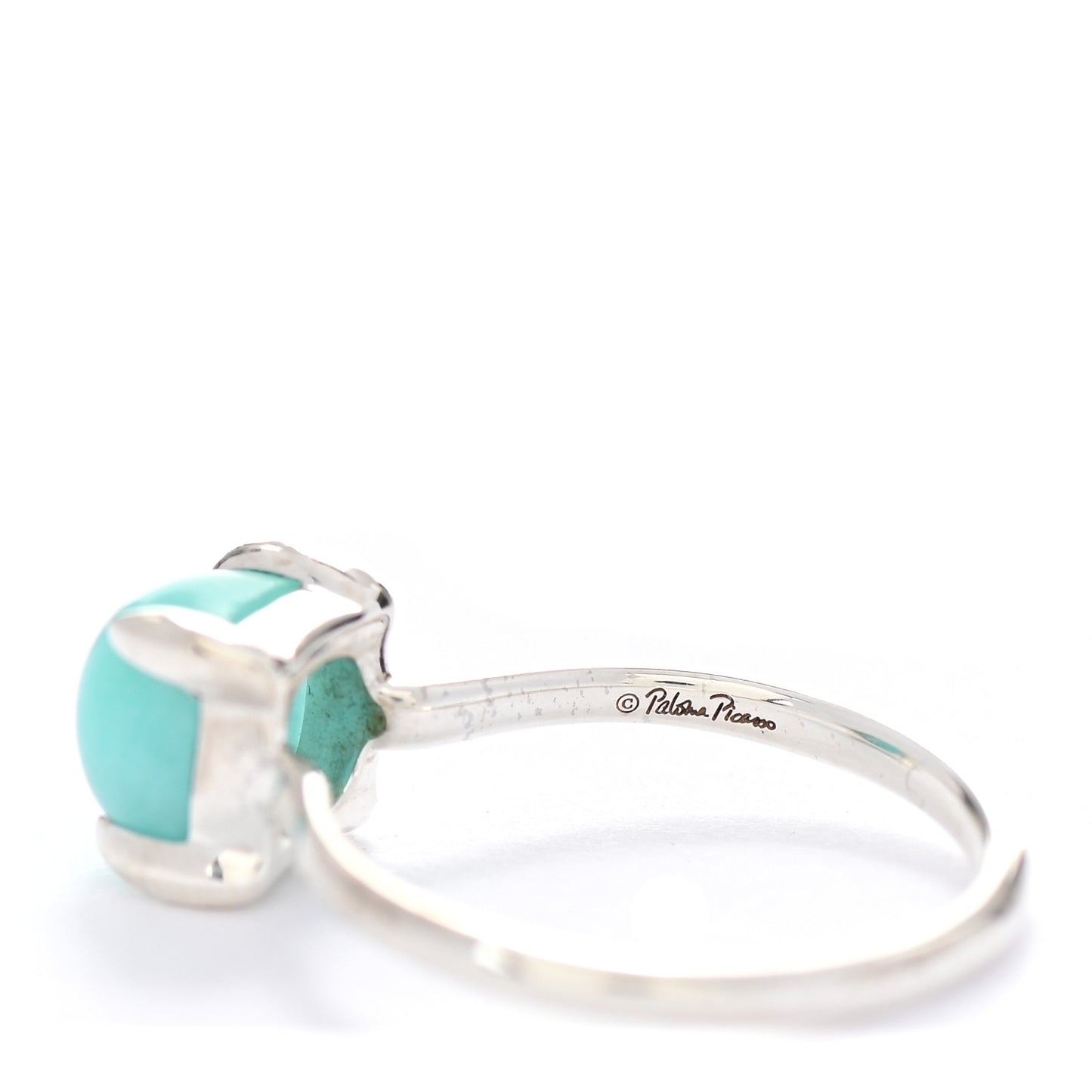 Sterling Silver Amazonite Paloma Picasso Sugar Stacks Ring 52 6