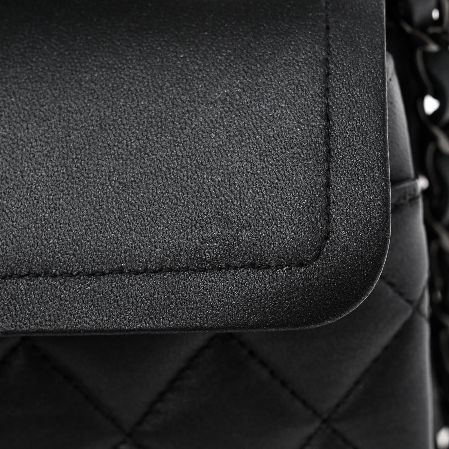 Lambskin Quilted Small Double Flap So Black