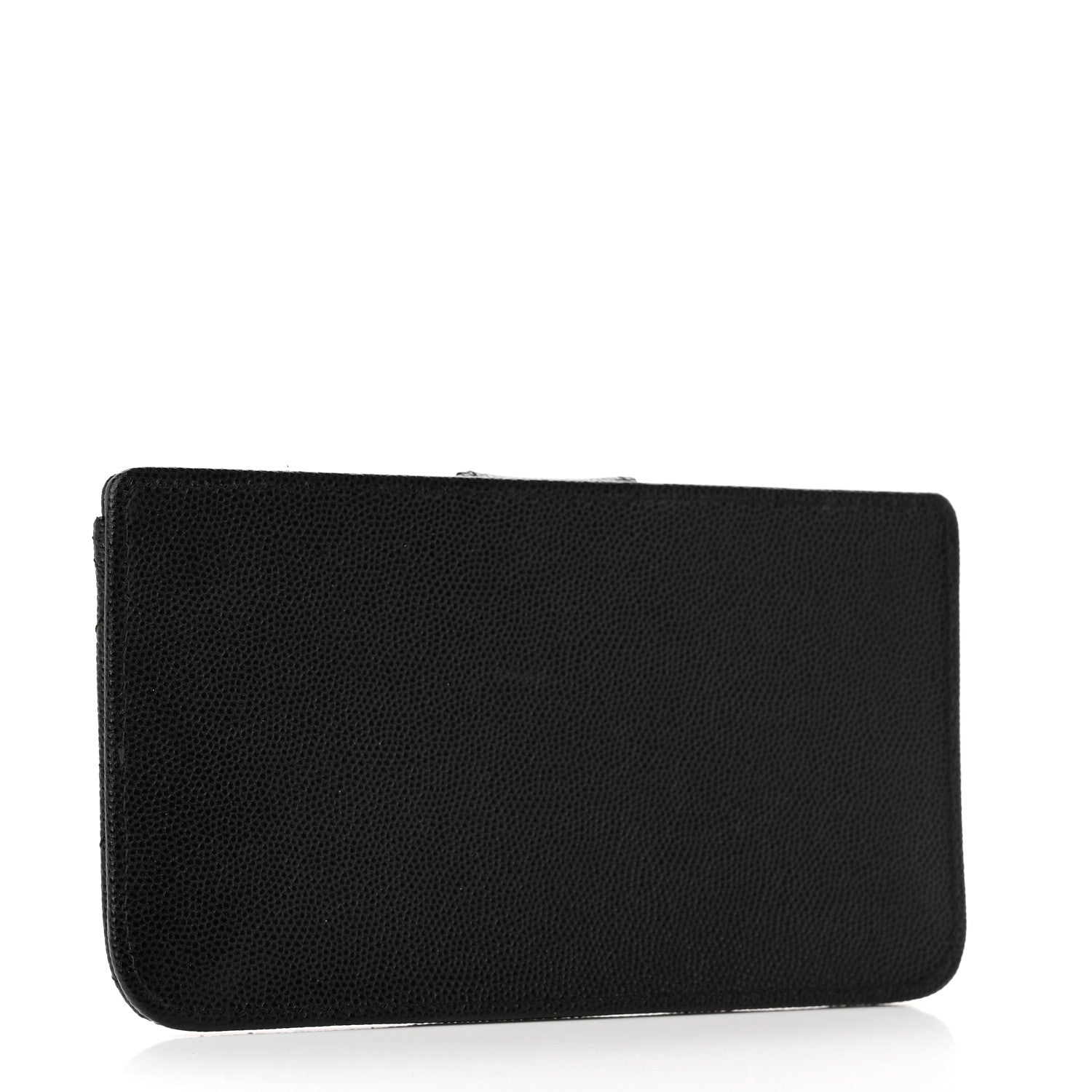 Chanel Caviar Quilted Phone Holder Wallet on Removable Chain Insert Black 3 of 9