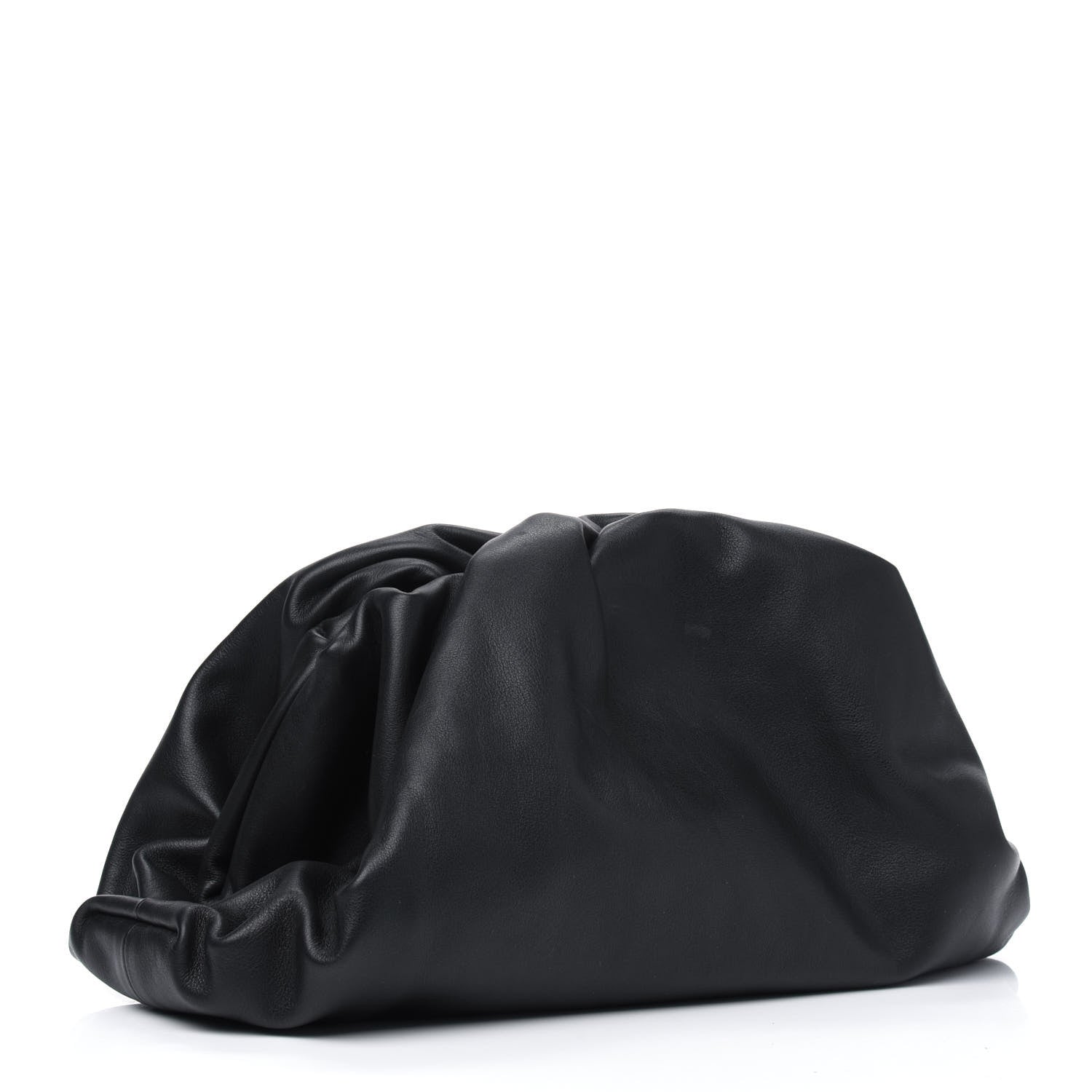 Bottega Veneta Smooth Butter Calf The Pouch Oversized Clutch Black 2 of 4