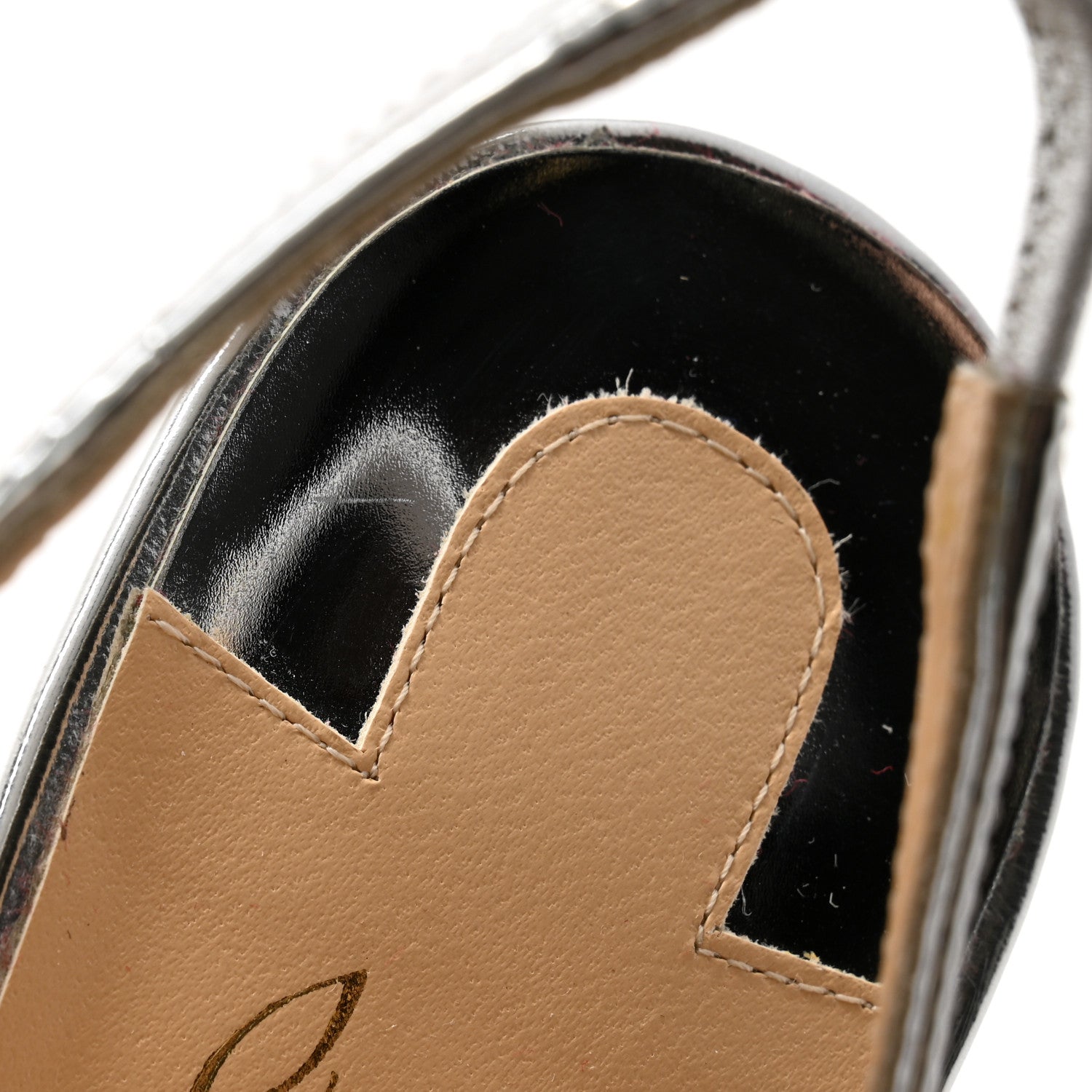 Christian Louboutin Rete Specchio Frescobella 70 Pumps 37.5 Silver 10 of 11